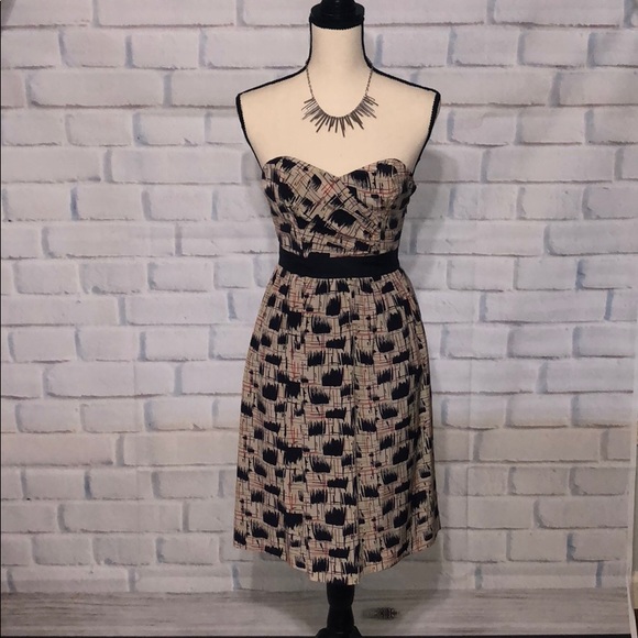 🧚🏽‍♀️BURLAPP "Blurred Shapes Dress" Anthro - Picture 2 of 7